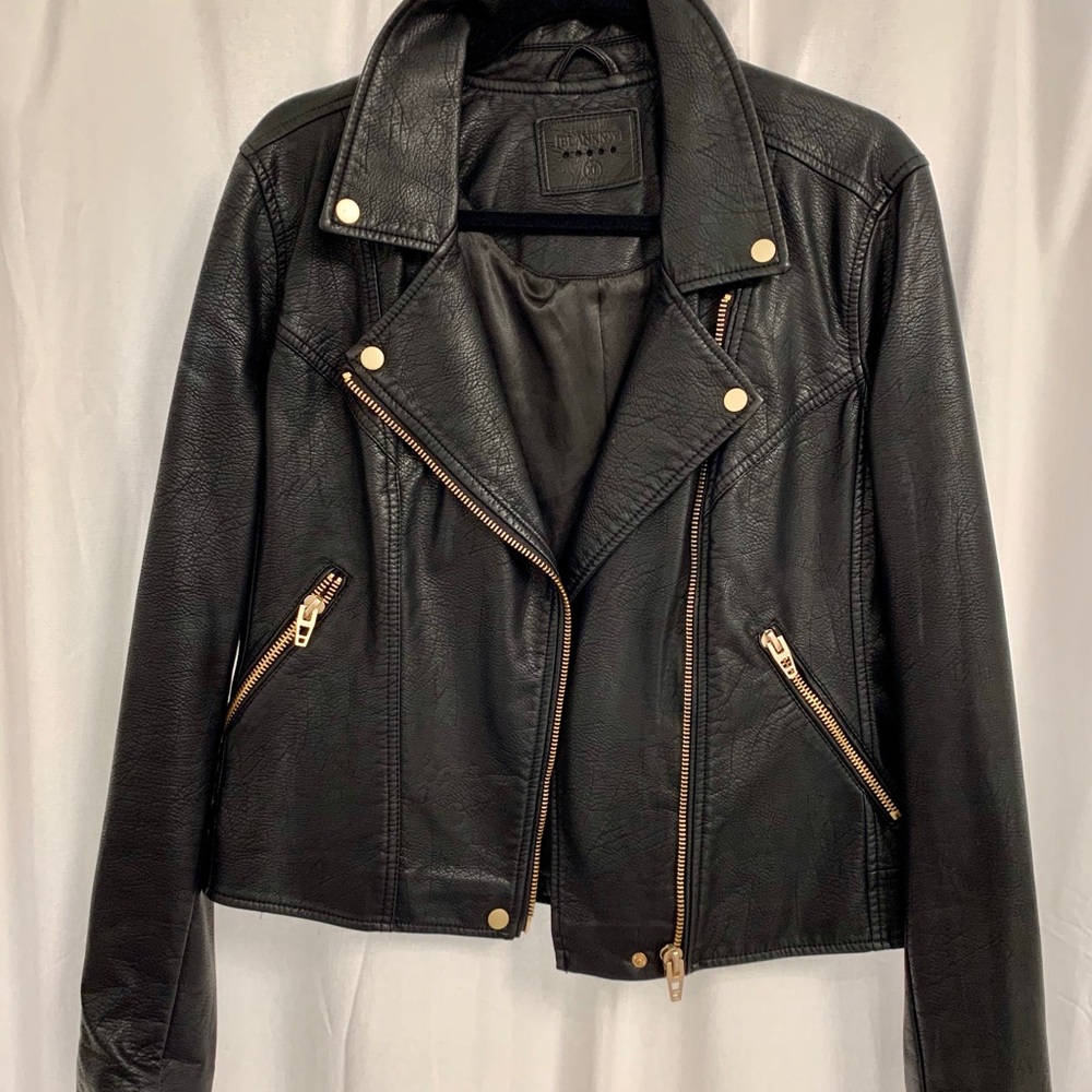 BLANK NYC Black Leather Jacket